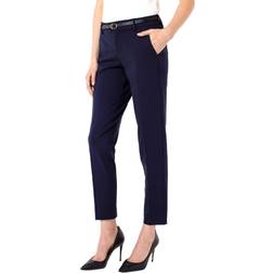 Liverpool Kelsey Knit Trousers in Black Blue