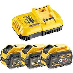 Dewalt Tillbehörsset DCB118X3; 18/54 V; 3x9,0 Ah laddare DCB118