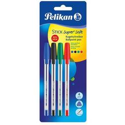 Pelikan Kugelschreiber Stick super soft, 4er Set