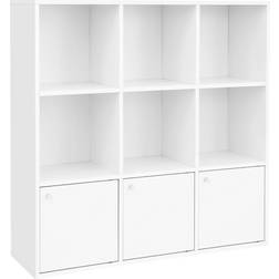 Vasagle Cube White Bokhylla 97.5cm