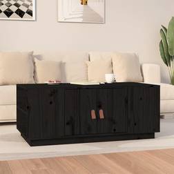 vidaXL svart massiv furu Soffbord