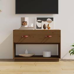 vidaXL Massivt Fyrretræ 90 x 40 x 60 cm TV-bord