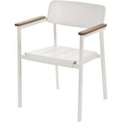 Emu Shine Armchair Udendørs Spisebordsstole Hvid Metal