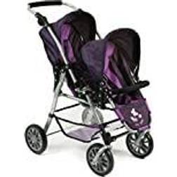 Bayer Chic 2000 691 25 Buggy Tándem Para Muñecas Twinny, Ciruela