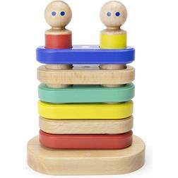 Tegu Baby Big Magnetic Stacker 12 Teile, Motorikspielzeug