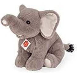 Hermann Teddy Elefant sitzend, 35 cm grau