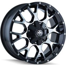 Mayhem Warrior 8015, 20x9 Wheel with 8x6.5 and 8x170 Bolt Pattern