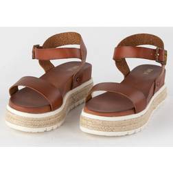 Mia Kiera Platform Sandals Cognac