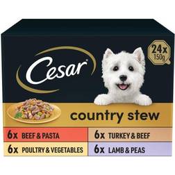 Cesar Country Stew Kitchen Dog Food Trays Special Selection in Gravy 24x150g