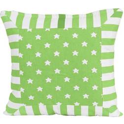 Homescapes Stripe Stars Cushion Cover Green (60x60cm)
