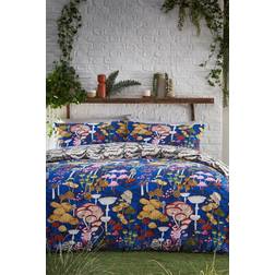 Furn Amanita Abstract Mushroom Duvet Cover Blue