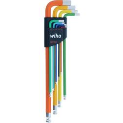 Wiha 66980 Ball Color Coded L-Key Set Set Hex Head Screwdriver