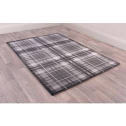 Lord of Rugs Tartan Highland Check Grey, Red cm