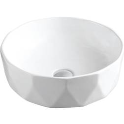 Karran VC-422-WH Valera Vitreous China Vessel Bathroom Sink