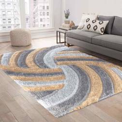 Serdim Rugs Soft Swirl Yellow, Grey 160x230cm