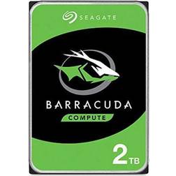 Seagate BarraCuda Disco Duro Interno 2 TB HDD 3.5 pulgadas pulgadas SATA 6 GB/s 7200 RPM Negro negro