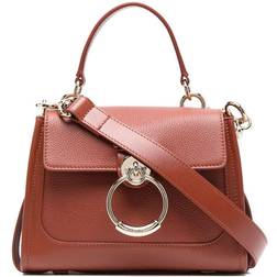 Chloé Tess Mini Leather Handbag Brown UNI