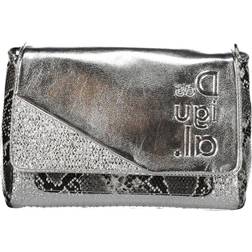 Desigual Silver Polyurethane Handbag Silver ONESIZE