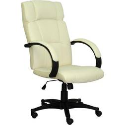 P&C Munera Fauteuil En Similicuir Crème Chaise de bureau