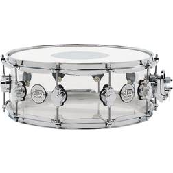 DW Snare Drum, Clear DDAC5514SSCL