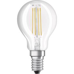 Osram Ampoule led verre transparent, sphère E14, 4W, blanc chaud. Bellalux