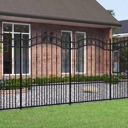 vidaXL 240 190 Garden Fence with Spear Top