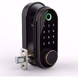 Barska Biometric Keypad Door Lock Black