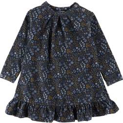 Smallstuff Kjole Flower Night, Dark Blue