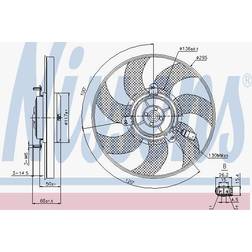 NISSENS Fläkt, kylare