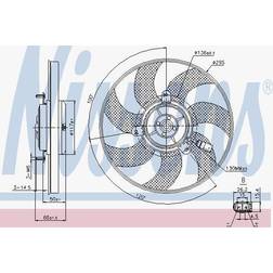 Nissens Jäähdyttimen Tuuletin NISSENS 85733