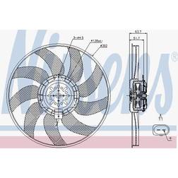 Nissens 85728 Køleventilator Audi A6 C7