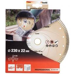 Kwb AGGRESSO-FLEX Gold-Line Diamond Cutting Disc 230x22 mm Fjernlager, 3 dages levering