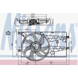 85693 Ventilador de Radiador 12 con