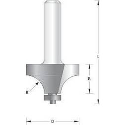 Hikoki Avrundningsfräs 754102; d=8 mm; D=19,1 mm; med kullager