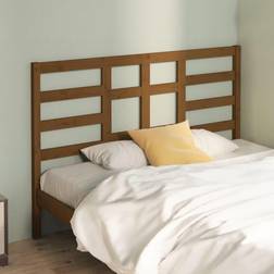 vidaXL honungsbrun 126x4x104 massiv furu Sänggavel