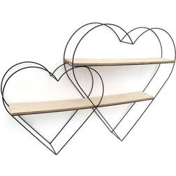 Geko Rdss Double Heart Wall Shelf