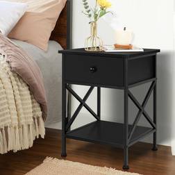 ELFORDSON Coye 1 Drawer Retro Bedside Table