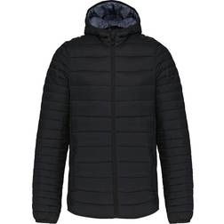 Kariban Herren Daunen-Jacke mit Kapuze - Schwarz