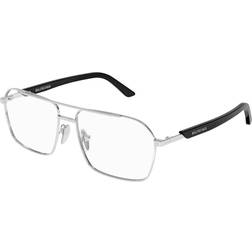 Balenciaga Asian Fit 001 57 Briller Mænd Silver 57mm