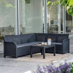 Keter Elément d'Angle de Jardin Graphite d'Extérieur Patio Terrasse Canapé Modulaire