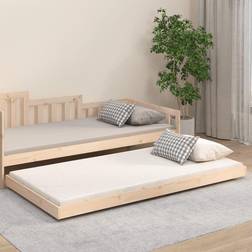 vidaXL Estructura De Cama Madera Maciza De Pino 80x200 cm - Marrón