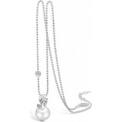 Blossom Copenhagen Rodinerat Silver Halsband Med Pärla Och Zirconia 21331567-45
