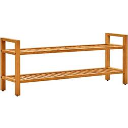 vidaXL with 2 Shelves 39.3 x 10.6 x 15.7 in Shoe Rack