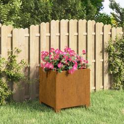 vidaXL Planter with Legs 32x30x33 Weathering Steel