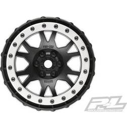 Proline Impulse Pro-Loc Black Wheels W/Grey Ring Xmaxx F/R PL2763-03