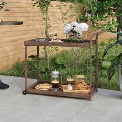vidaXL barvogn 100x45x83 Rullebord