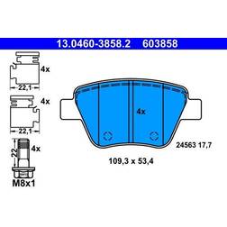 ATE Bremseklodser 13.0460-3858.2