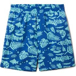 Columbia Boys' PFG Super Backcast Board Shorts, Medium, Vivid Blue Fish