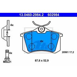 ATE Jarrupalat VW SEAT 13.0460-2984.2