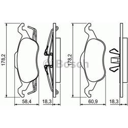 Bosch BP1196 Bremsbeläge Vorderachse